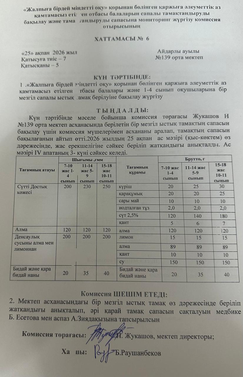 Хаттама 25.02.2026ж